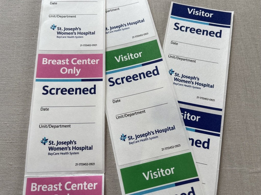 Dissolvable and compostable hospital name tag label