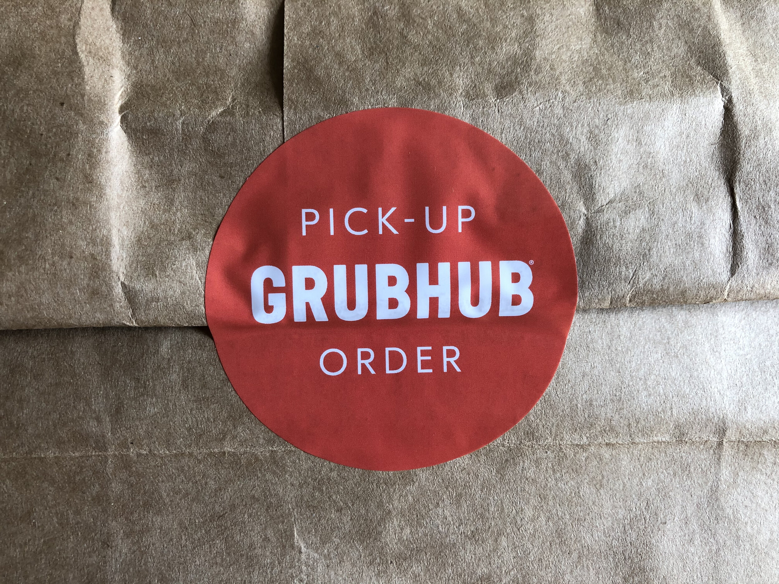 Compostable Biodegradable Take Out Food Stickers for Grubhub