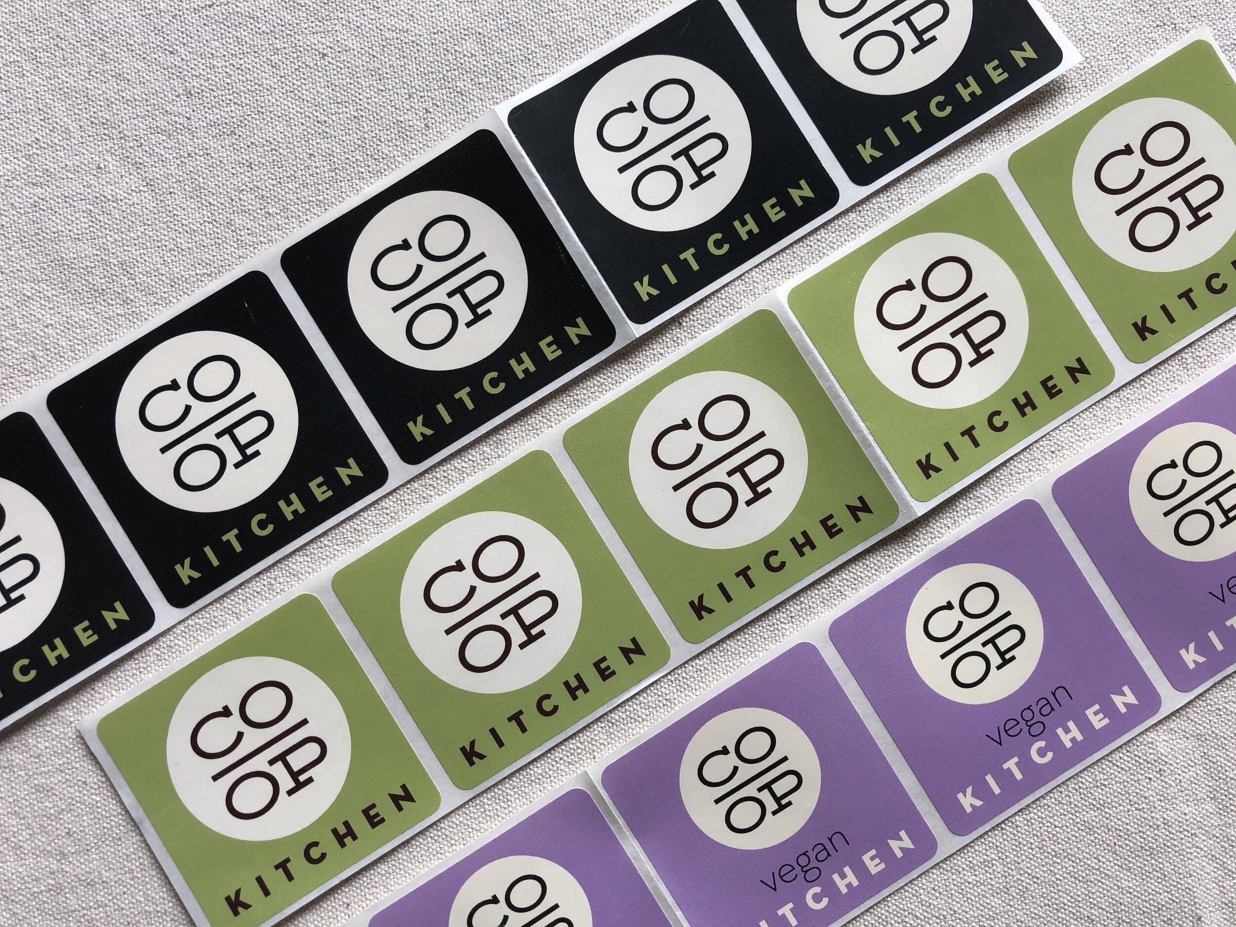 EarthFirst PLA® Sticker Labels To Go Labels for Bakery