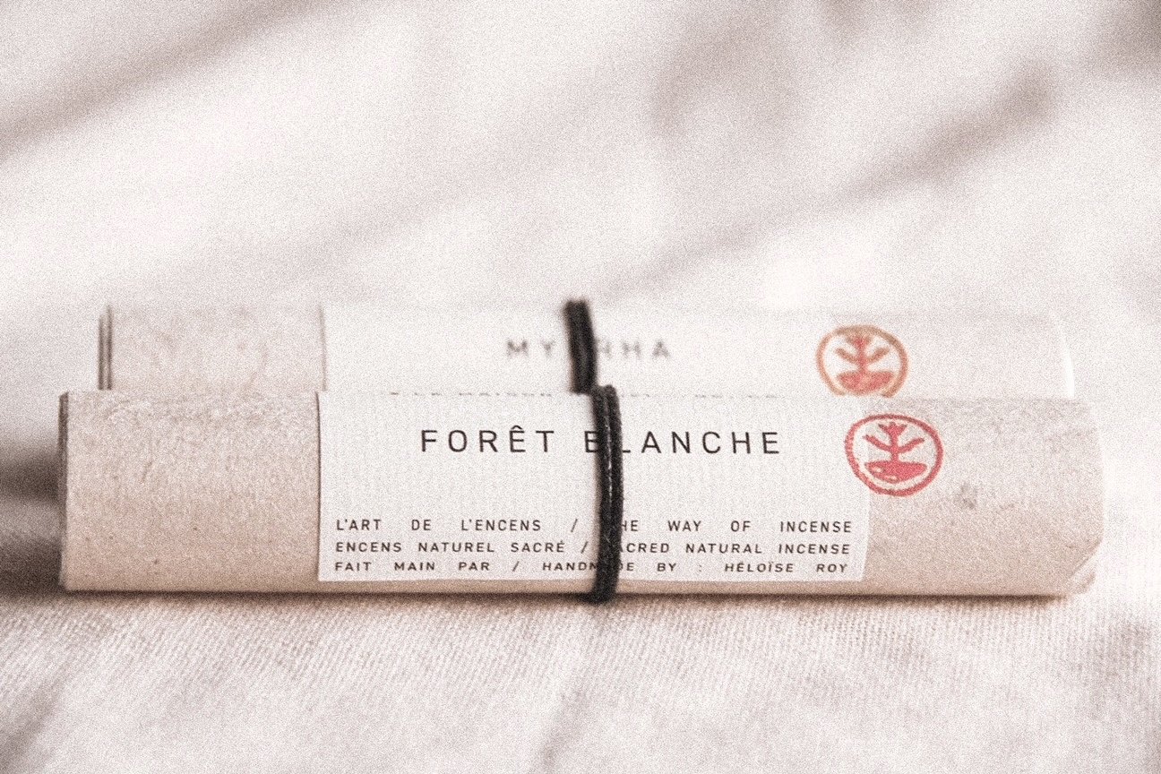 Incense Labels on Estate #9 Uncoated Paper
