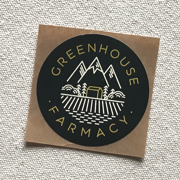 Recycled Vellum Paper Sticker Labels for CBD