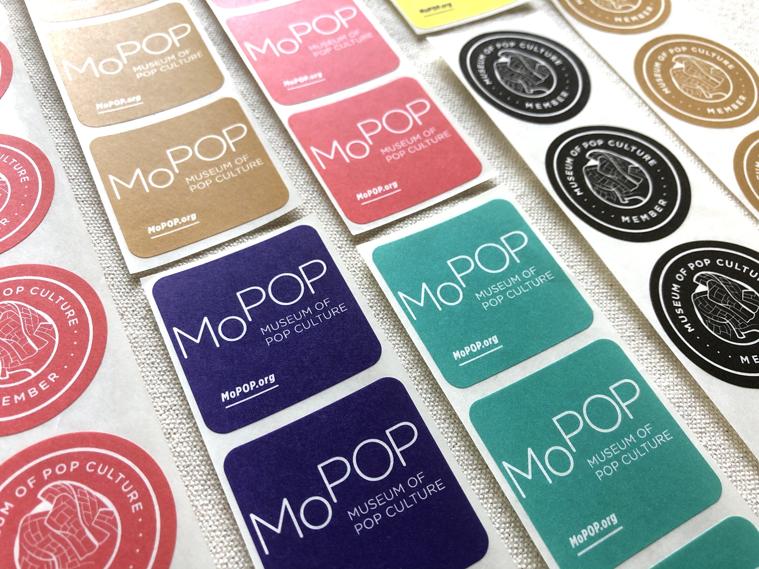 Water Soluble Museum Admission Stickers